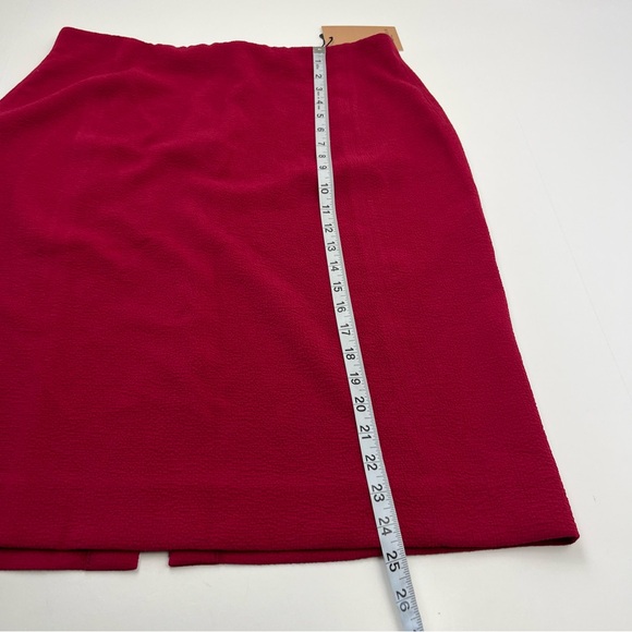MM‎ Lafleur The Dorchester 1.0 Staccato Hibiscus Pink Skirt Women 14 Zipper NEW - Picture 10 of 12
